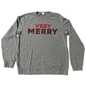 Christmas‎ Very Merry Long Sleeve Men's Pajama/Sweatshirt